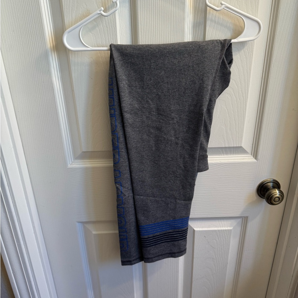 Under Armour Gray and Blue Athletic Leggings